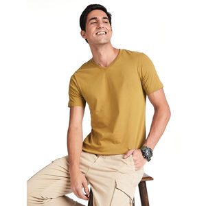 T-shirt pour homme en coton 100% - Coupe ample - Coupe ajustée - Décontracté - Sport - Col rond - Manches courtes - Product Image 3