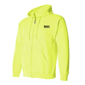 Sudadera con capucha de patrón sólido recién llegado 100% algodón de secado rápido con cremallera para ropa de invierno al aire libre directo de fábrica - Product Image 2