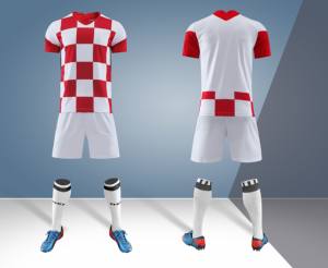 Uniformes de fútbol de sublimación Retro Para Equipos, conjuntos de Jersey de fútbol, fabricante OEM, precio de fábrica al por mayor, nuevo estilo - Product Image 4