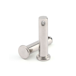 Goupille de remorque en acier inoxydable et acier au carbone avec tête - Product Image 1