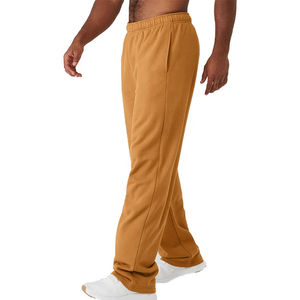 Pantalon de survêtement ample en coton surdimensionné pour femmes, pantalon de yoga, couleur unie, techniques brodées, nouvelle collection 2026 - Product Image 3