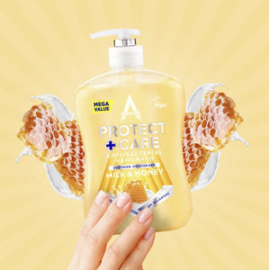 Jabón Líquido Antibacterial Astonish Protect + Care Leche y Miel 600ml Venta al por Mayor Reino Unido - Product Image 1