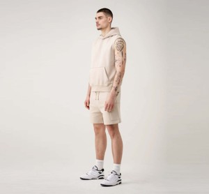 Sudadera con capucha sin mangas Unisex Color sólido Transpirable y cómodo Hombres Sudadera con capucha Culturismo Sudaderas sin mangas Ropa de calle informal - Product Image 4