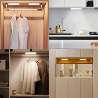 Lumière de bar moderne à piles, télécommande, interrupteur à capteur LED RVB, portée de 6 m, 80 lumens pour placard, cuisine, armoires de salon