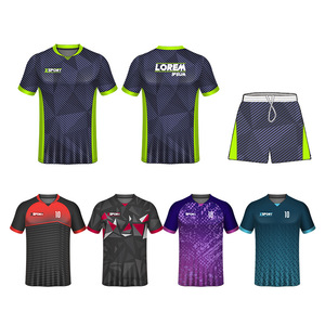 Uniformes de Fútbol Personalizados al por Mayor para Hombre, <span class=keywords><strong>Manga</strong></span> Corta, Secado Rápido, 100% Poliéster, Diseño Sólido, Impresión por Transferencia de Calor - Product Image 2