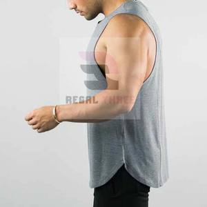 Camisetas sin Mangas Casuales para Hombre, Personalizadas, Transpirables, Ecológicas, de Poliéster/Algodón, con Colores y Tallas Personalizadas - Product Image 3