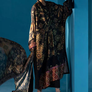 Lehenga Choli Anarkali en mousseline de soie brodée, tenue de soirée pour femmes, avec de riches embellissements - Product Image 1