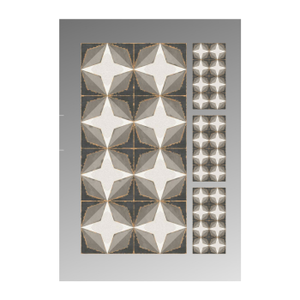 Acheter des carreaux de sol design marocain 600x1200mm et 600x600mm qualité export modèle marocain carreaux vitrifiés émaillés meilleur prix - Product Image 1