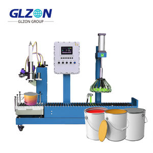 Ligne de production complète de machines de remplissage de peinture entièrement automatiques et semi-automatiques pour bidons, seaux et bacs de peinture, avec fonction de capsulage et de convoyage - Product Image 5