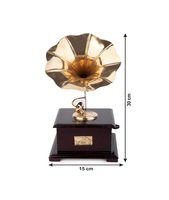 Antique Vintage Gramophone Phonographe Décoratif Showpiece Antique Vintage Fini Décoratif Gramophone En Gros
