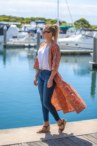 Peignoir Kimono en Soie Satinée Frida, Couleur Personnalisable, Respirant, Séchage Rapide, Longueur Genou, Cardigan Turc, Robe de Nuit - Product Image 3