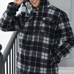 Premium Quality Winter Flannel Hoodies Pakistan Made Wholesale Eco-Friendly Quick Dry Men's Comfortable Wears - Product Image 5