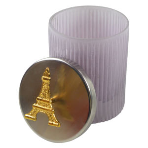 Bougeoir en pot de cire en verre design moderne Meilleur bougeoir en bois pour décoration d'hôtel et de maison Décoration en verre de haute qualité - Product Image 4