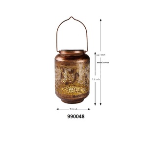 Moderno decorativo de metal negro y vidrio vela linterna vidrio X-Mas árbol diseño vajilla votiva - Product Image 3