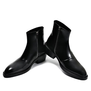 Botas Chelsea de Cuero Retro con Amortiguación Suave para Hombre, Ideales para Eventos Temáticos Vintage y Uso en la Oficina - Product Image 4