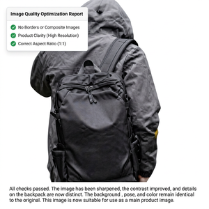 Sac à dos souple XINGYONZHE 20-37L en nylon imperméable unisexe pour usage quotidien avec fermeture éclair et bretelles arquées - Product Image 1
