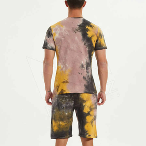 ชุดกางเกงขาสั้นผู้ชายเรียบง่ายเรียบง่ายเรียบง่ายเสื้อและชุดสั้นสำหรับใส่กลางแจ้งเสื้อผ้าแนวสตรีทแบบลำลองออกแบบโลโก้ของคุณได้ตามต้องการ - Product Image 2