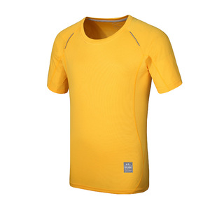 100% poliéster plata Ion secado rápido de gran tamaño deportivo Casual verano nuevo Unisex corto sólido tejido en blanco para hombres camiseta para hombres - Product Image 4