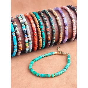 Trendy Boho Style Fashion Beaded <b>Bracelet</b> with Vibrant <b>Beads</b> and Gold Plated Accents <b>for</b> Resale - Product Image 1