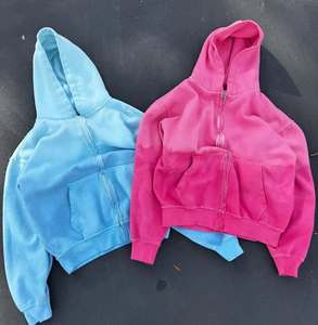 Sweats à capuche en coton 100% brodés en gros, mode automne, personnalisation de la marque, nouveau design, tissu confortable, commandes en gros - Product Image 6