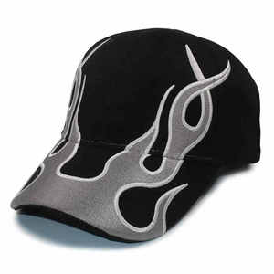 Último diseño bordado mejor Material gorra de béisbol gorra de carreras para hombres con llamas gorra de camionero de moda - Product Image 1