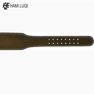 Cinturón de gimnasio de piel de vaca personalizado Unisex equipo de entrenamiento físico de levantamiento de pesas de cuero de neopreno con logotipo de actualización comercial - Product Image 5