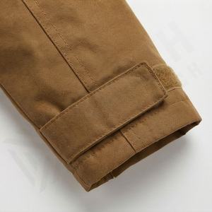 Men's Autumn Winter <b>Hooded</b> Parka <b>Jacket</b> Fashionable Customized Color Cotton Thick Warm <b>Fur</b> Padded Coat Printed Fabric Outerwear - Product Image 6