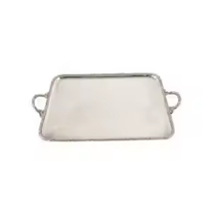 Bandeja de servicio de metal de acero de buena calidad de fabricación hecha a mano para restaurantes, hoteles, vajilla, uso de la mejor bandeja de acero inoxidable con estilo - Product Image 1