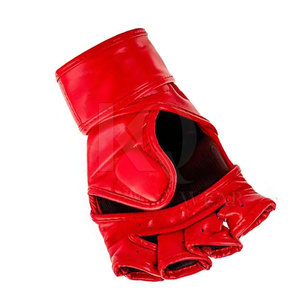 Gants de MMA en cuir pour entraînement avancé avec mousse absorbant les chocs, sangle de poignet légère et réglable, et design personnalisable - Product Image 6