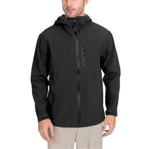 Veste Softshell pour homme sur mesure, légère, imperméable, respirante, col montant, fermeture éclair, extérieur, grande taille - Product Image 6