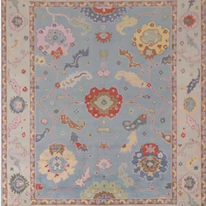 NOEUD RUG fait à la main noué de haute qualité laine Oushak nouveau design moderne travail doublure motif tapis pour salon, chambres à coucher - Product Image 1