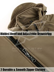 2025 venta al por mayor OEM chaqueta Softshell hombres al aire libre a prueba de viento cortavientos Softshell impermeable chaquetas de los hombres - Product Image 3