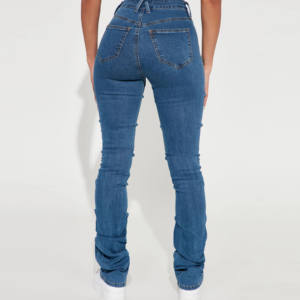 Casual Style Denim Jeans <b>Ladies</b> <b>Shorts</b> Breathable Plain Simple Premium Cotton Quality Material Denim Jeans Pants Women - Product Image 2