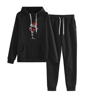 Chándal con serigrafía de alta calidad para mujer, chándales con serigrafía de gran tamaño, chándales con serigrafía de algodón 100% para mujer - Product Image 5