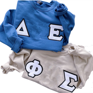 Sweat-shirt en molleton de coton à col rond personnalisé de haute qualité Delta Phi Epsilon & Phi Sigma pour l'hiver, style streetwear - Product Image 2