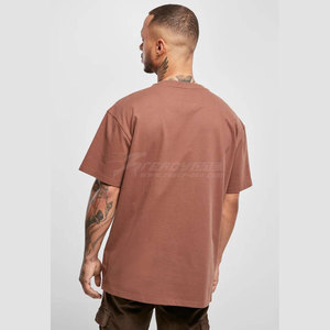 เสื้อเจอร์ซีย์ผ้าฝ้าย100% แข็งเสื้อยืดของผู้ชายเสื้อยืดผ้าฝ้าย100% น้ำหนักมากเสื้อยืดออกแบบได้ตามที่ต้องการน้ำหนักมาก - Product Image 4