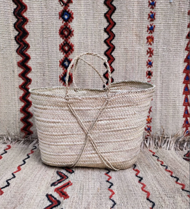 Straw <b>Mesh</b> <b>Basket</b> Bag, Shopping <b>Basket</b>, Handmade Moroccan Straw <b>Basket</b>, French <b>Basket</b> - Product Image 1