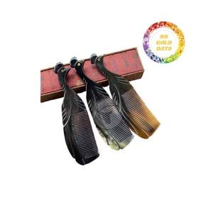 Usine fiable de peignes en corne de buffle faits à la main offrant des peignes en corne polie uniques fabriqués à partir de matériaux d'origine éthique - Product Image 4