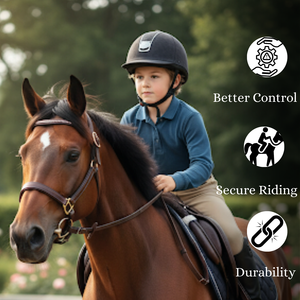 Halter de cuero de caballo Premium con accesorios de latón duraderos hechos a mano para estilo y fuerza - Product Image 3