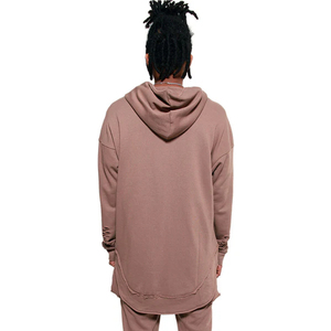 Sudadera con capucha desgastada elegante OEM para hombre, ropa de invierno transpirable con efecto de lavado ácido, técnica de impresión digital teñida lisa - Product Image 2