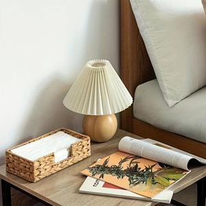 Panier à mouchoirs en papier de paille, herbe de jacinthe d'eau, tissé, boîte à mouchoirs écologique, décoration naturelle pour la maison et la maison, vente en gros du Vietnam - Product Image 6