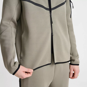 Sweat à capuche avec fermeture éclair Design de blocage des couleurs Sweat à capuche de mode urbaine avec pull à capuche de coupe surdimensionnée pour vêtements décontractés et de salon - Product Image 6