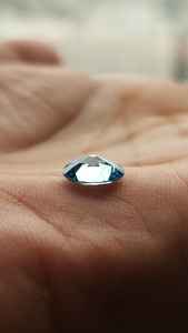 Diamante cultivado en laboratorio de 1.50 quilates, de mina antigua, ovalado, de color azul intenso, para la fabricación de anillos, certificado por IGI, fabricante de diamantes sueltos en India. - Product Image 6