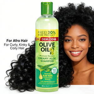Custom Private Label Olive Oil Hair <b>Shampoo</b> and Conditioner Set Nourishing Detangling <b>Shampoo</b> for Natural Curly Hair Factory - Product Image 4