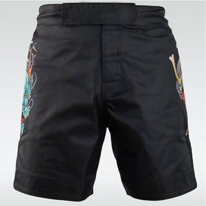 Pantalones cortos MMA de entrenamiento de verano Unisex con logotipo personalizado, ligeros, de secado rápido, transpirables, cómodos, plantilla de goma, forro de malla - Product Image 2