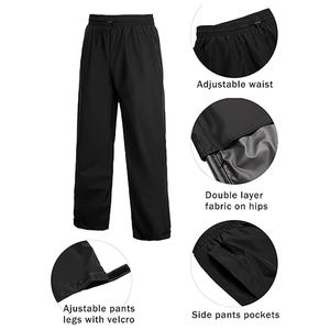 Traje de lluvia de tamaño personalizado para hombre con chaqueta transpirable cómoda para exteriores Traje de lluvia ligero con logotipo personalizado - Product Image 2