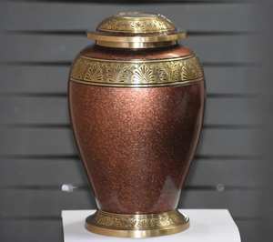 Urnas para Cenizas Funerarias para Adultos, Urna Funeraria Grande de Plata Blanca Jali para Cenizas de Seres Queridos, Tamaño 10.5 Pulgadas y 220 Cu. en - Product Image 3