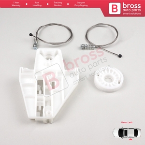 Kit de réparation de lève-vitre arrière gauche BWR495 pour Toledo MK2 1M2 1998-2004 Leon MK1 1M1 1999-2006 4/5 portes 1M0839461A - Product Image 2
