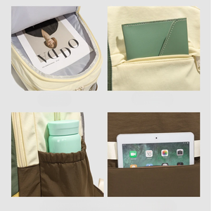 Sac à dos unisexe élégant et tendance pour étudiant, motif tissé, durable, multifonctionnel, doublure en polyester imperméable - Product Image 3