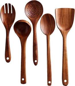 Juego de Utensilios de Cocina de Madera Ecológicos Viet Fargimex de 7 Piezas con Diseño Apto para Lavavajillas - Product Image 5